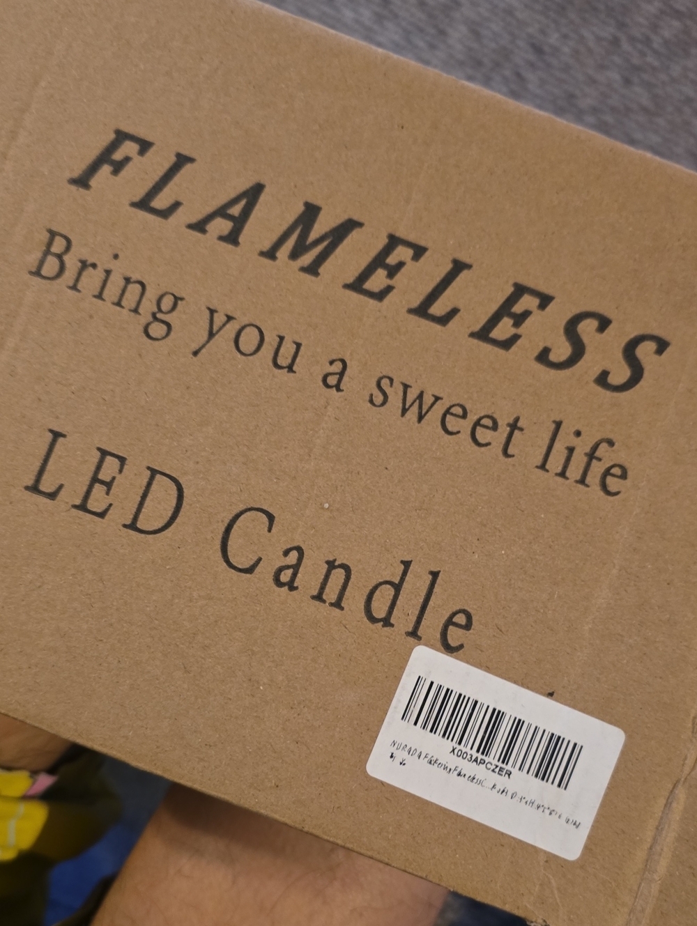Smoked Glass LED Candle Set - Grey Hues - Picture 4 of 4